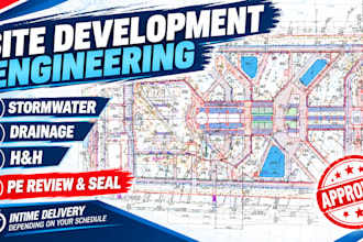 usa engineer pe seal permit stormwater site development hydrology hydraulics