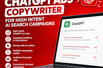 be your chatgpt ads copywriter for high intent ai search campaigns