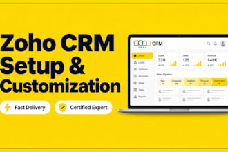 setup, customize, integrate, and automate your zoho one and zoho CRM ecosystem