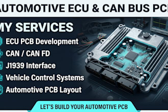 automotive pcb design for ecu, can bus, j1939 and vehicle control systems