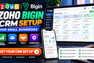set up zoho bigin CRM for your small business