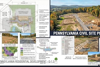 pennsylvania permit civil grading plans drainage site development landscape plan