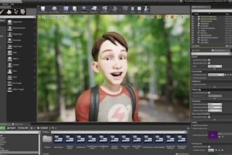 3d vtuber avatar vroid 3d model face tracking vrm fbx export file for streaming