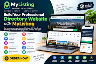 create mylisting wordpress directory website for business and paid listings