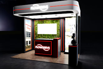 design a 3d event exhibition stand concept