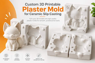 3d printable plaster mold ceramic casting mold