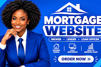 build a professional mortgage broker and loan officer website
