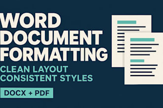 format your word document with a clean and professional layout