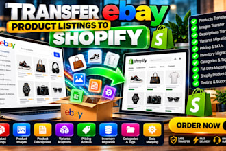 transfer ebay product listings images descriptions and variants to shopify