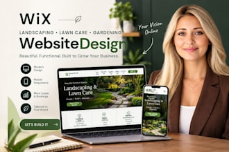 wix website for gardening website design lawn care website landscaping redesign