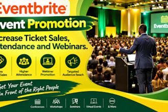 promote eventbrite events, increase ticket sales, attendance and webinars