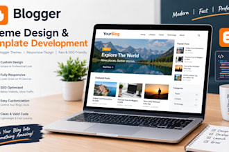 develop a professional blogger theme for your website