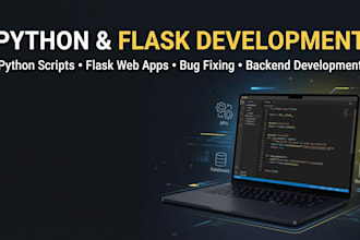 develop python scripts and flask web applications