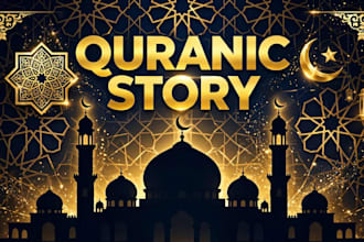 design modern islamic poster thumbnail and social media post