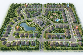 design real estate maps, aerial property maps and site plans
