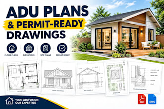 create adu plans, floor plans and permit ready drawings