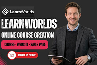 set up your learnworlds course website and learnworlds sales funnel
