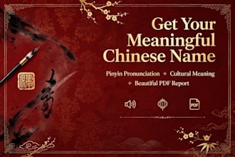 give you a meaningful chinese name with pinyin and cultural explanation