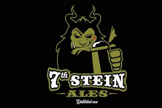 made iconic attractive logo that looks good on black shirts