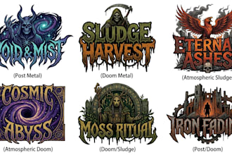 design post metal, atmospheric sludge and doom metal logo