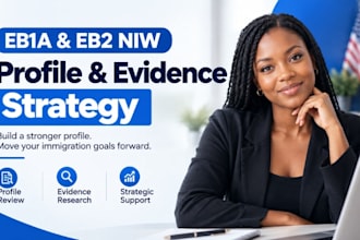 research and strengthen your eb1a or eb2niw profile and evidence