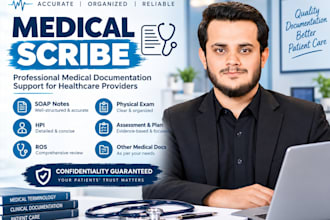 be your medical scribe for clinical soap notes
