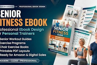 design senior fitness ebook for personal trainers ebook design