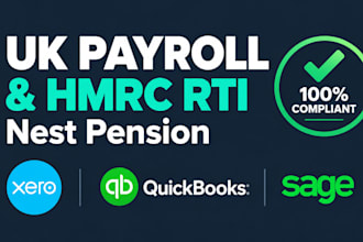 manage monthly UK payroll nest pension scheme hmrc compliance and bookkeeping