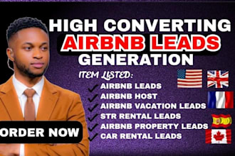 generate targeted airbnb host lead targeted vacation rental lead property lead
