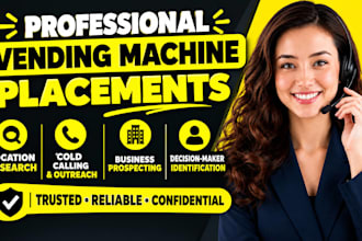 find vending machine locations through cold calling and lead generation