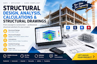 do structural design, analysis, calculations and structural drawings