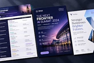 design a professional event flyer, poster, or banner