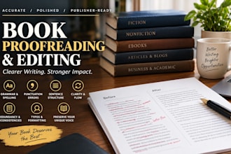 do book proofreading and book editing