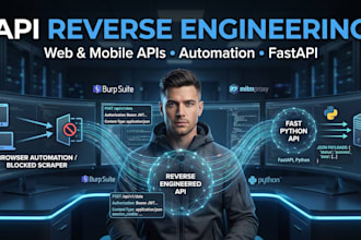reverse engineer private web and mobile apis endpoints for automation