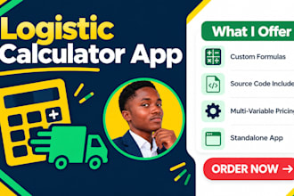 build logistic calculator, quoting calculator, standalone app