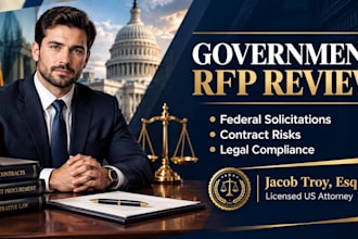 review government solicitation terms for strict compliance and risk