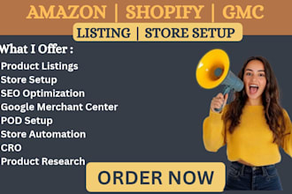 amazon shopify gmc sewing supplies pod automation cro listing store business