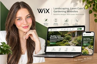 wix website for gardening website design landscaping redesign lawn care website