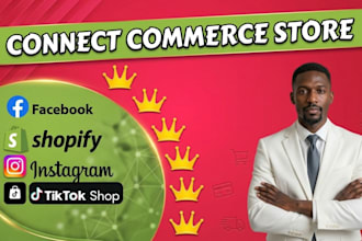 connect youtube store, facebook store, instagram store, tiktok store, shopify