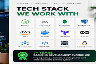 be your expert nodejs backend developer for bug fixes and apis