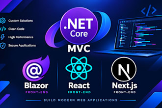 develop, fix, and customize asp net core web applications