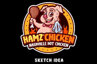 make nashville chicken food brand logo for your business