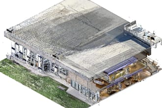 build 3d terrain model from point cloud,lidar scan processing,3d topographic map