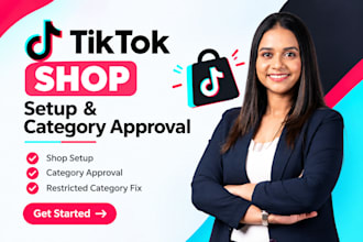 setup tiktok shop and fix category approval or restricted category issues