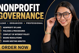 prepare nonprofit bylaws policies and governance documents for all nonprofit