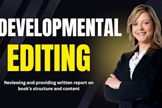 provide substantive developmental or line editing