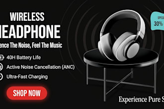 esign attractive gadget banner and electronics product ads