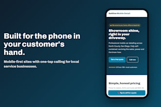 build a one page landing page for your service in 48 hours