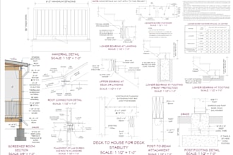do architectural design, deck, screen porch addition