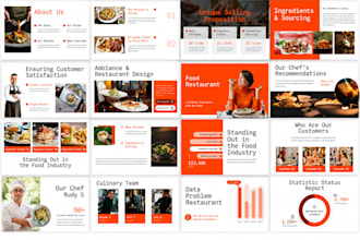 design restaurant franchise pitch deck catering startup food presentation ppt
